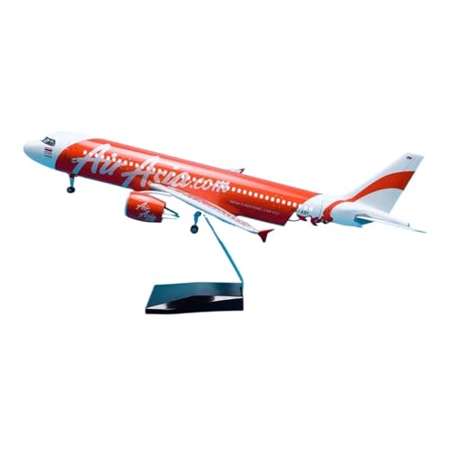 1:80 Für A320-200 ABS Druckguss Flugzeug Modell Mit Rädern Led Licht Desktop Dekoration von TQMEAD