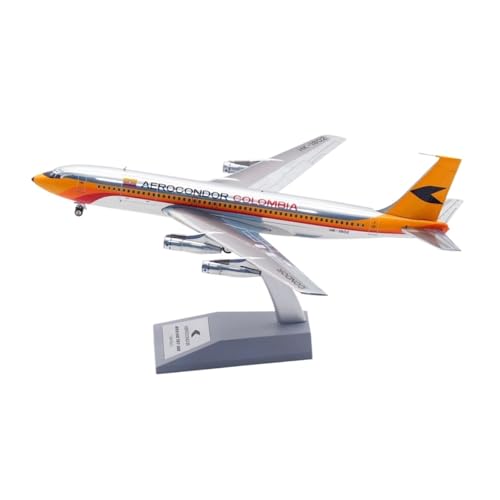 TQMEAD Miniaturmodelle 1:200 Für B707-100 HK-1802 Legierung Diecast Flugzeug Modell Büro Dekorationen Geschenk für Luftfahrtbegeisterte von TQMEAD