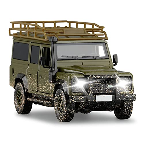 for Brandneues Defender SUV Auto 1 32 Simulation Legierung Druckguss Sound Und Licht Modell Spielzeug Geschenk Druckguss Fahrzeuge Modell(Grün) von TQMEAD