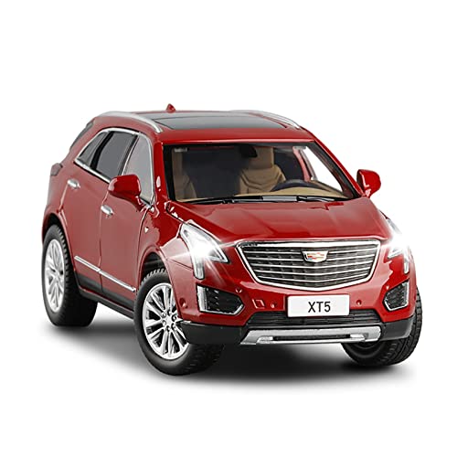 for Cadillac XT5 Auto 1 32 Simulation Legierung Die-Cast Modell Spielzeugauto Druckguss Fahrzeuge Modell(Rot) von TQMEAD