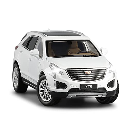 for Cadillac XT5 Auto 1 32 Simulation Legierung Die-Cast Modell Spielzeugauto Druckguss Fahrzeuge Modell(White) von TQMEAD
