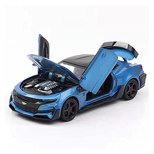 for Chevrolet Camaro 1 32 Alloy Automodell Männliche Babysimulation Ziehen Metallautosammlung Zurück Druckguss Fahrzeuge Modell(Blau) von TQMEAD