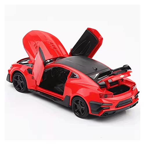 for Chevrolet Camaro 1 32 Alloy Automodell Männliche Babysimulation Ziehen Metallautosammlung Zurück Druckguss Fahrzeuge Modell(Rot) von TQMEAD