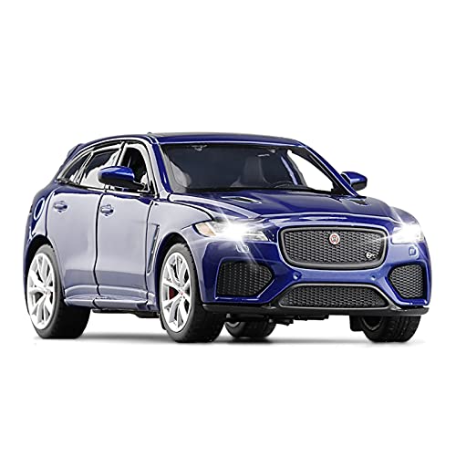 for Den Neuen F-PACE Geländewagen 1 32 Simulation Legierung Zurückziehen Druckguss Modell Spielzeug Geschenk Druckguss Fahrzeuge Modell(Blau) von TQMEAD