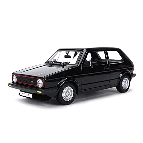 for Golf MK1 GTI 19791:24 Simulation Hot Hatch Static Die Cast Sammlermodell Autospielzeug Druckguss Fahrzeuge Modell(Schwarz) von TQMEAD