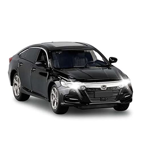 for Honda Accord 1 32 Simulation Legierung Druckguss Zurückziehen Blinkende Musik Modell Spielzeug Druckguss Fahrzeuge Modell(White) von TQMEAD