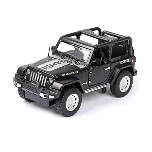 for Jeep 1941 SUV 1 32 Modellauto Simulation Sportwagen Sound Und Licht Automodell Kinderspielzeug Druckguss Fahrzeuge Modell(Schwarz) von TQMEAD