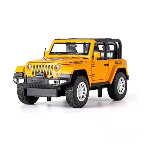 for Jeep 1941 SUV 1 32 Modellauto Simulation Sportwagen Sound Und Licht Automodell Kinderspielzeug Druckguss Fahrzeuge Modell(Yellow) von TQMEAD