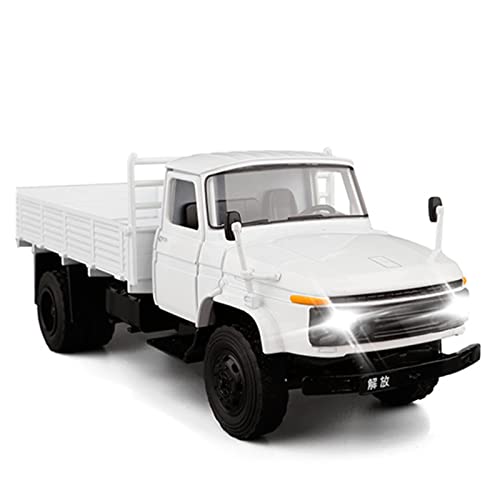 for Jiefang 141 Truck 1 36 Simulation Legierung Druckguss Licht Und Sound Modell Spielzeugauto Druckguss Fahrzeuge Modell(White) von TQMEAD
