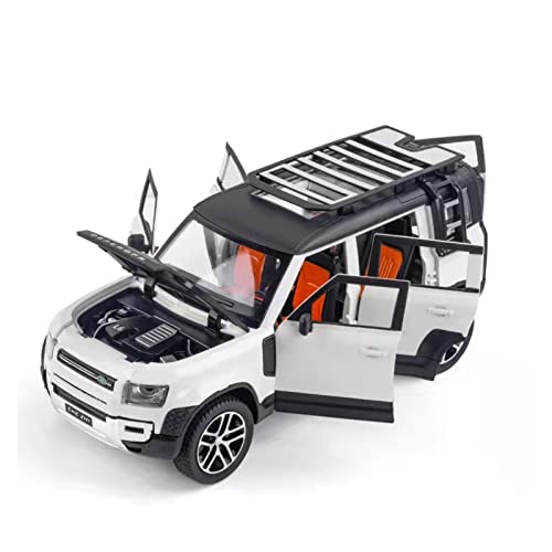 for Land Rover SUV 1 24 Simulation Legierung Automodell Fertige Spielzeugsammlung Und Einrichtung Druckguss Fahrzeuge Modell(White) von TQMEAD