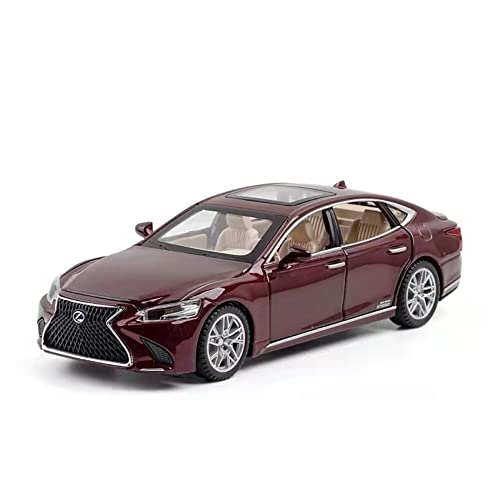 for Lexus LS500h 1 32 Modellautosimulation Sportwagensound und Lichtautomodell Kinderspielzeug Druckguss Fahrzeuge Modell(Rot) von TQMEAD
