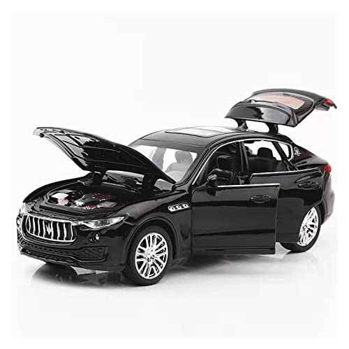 for Maserati SUV 1 32 Legierungsmodell Simulation Force Control 6 Tür Spielzeugauto Geschenksammlung Druckguss Fahrzeuge Modell(Schwarz) von TQMEAD