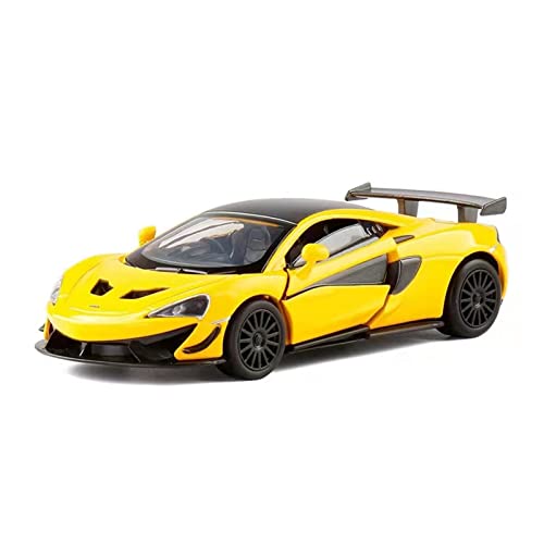 for McLaren 570S GT4 1 32 Supercar Legierung Akustooptische Kraftsteuerung Simulationsmodell Geschenk Druckguss Fahrzeuge Modell(Yellow) von TQMEAD