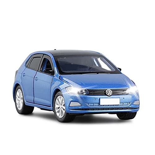 for New Volkswagen Polo-Plus Spielzeugauto 1 32 Simulation Legierung Modellauto Druckguss Fahrzeuge Modell(Blau) von TQMEAD