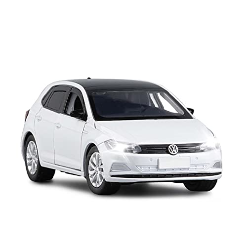 for New Volkswagen Polo-Plus Spielzeugauto 1 32 Simulation Legierung Modellauto Druckguss Fahrzeuge Modell(White) von TQMEAD