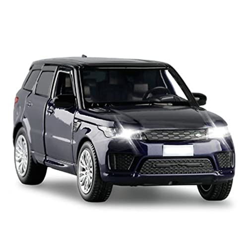 for Range Rover Sportwagen 1 32 Simulation Legierung Sound Und Licht Modell Kinderspielzeugauto Druckguss Fahrzeuge Modell(Blau) von TQMEAD
