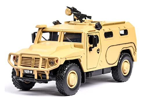 for Russisches Gepanzertes Explosionsgeschütztes Militärfahrzeug 1 32 Simulation Legierung Sound Und Licht Modellauto Druckguss Fahrzeuge Modell(Yellow) von TQMEAD