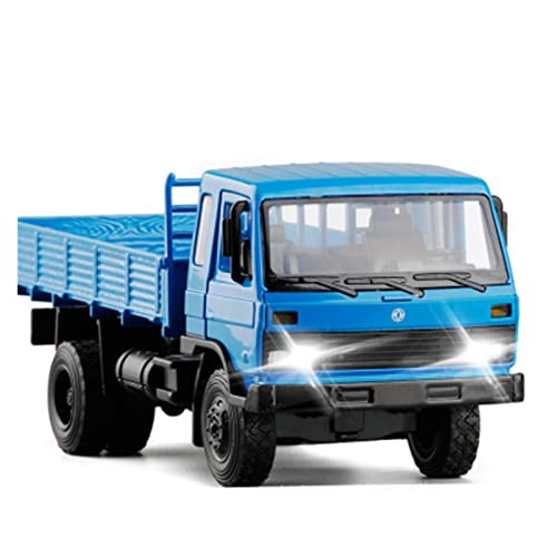 for Simulation Truck 1 32 Alloy Sound Light Modell Kinderspielzeug Druckguss Fahrzeuge Modell(Blau) von TQMEAD