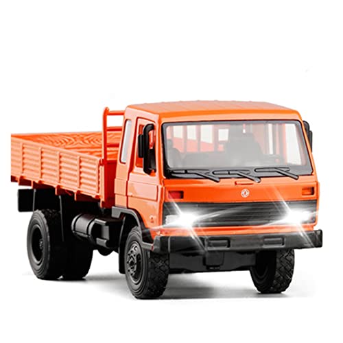 for Simulation Truck 1 32 Alloy Sound Light Modell Kinderspielzeug Druckguss Fahrzeuge Modell(Orange) von TQMEAD