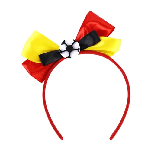 Stirnbänder für Sportveranstaltungen, bunt, Fußball, Schleife, Haarband, Cheerleading-Haarband, Cheerleading-Haarband, zum Anfeuern von Fotos, Kopfschmuck Stirnbänder für Sportveranstaltungen, bunt, Fußball, Schleife, Haarband, Cheerleading-Haarband, Cheerleading-Haarband, zum Anfeuern von Fotos, Kopfschmuck von TQUXNGA