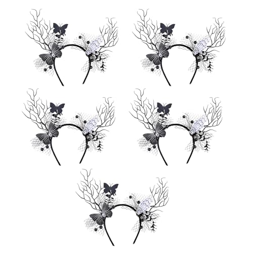TQUXNGA 5 x elegante Haarbänder für Themenfeiern und Rollenspiele, stilvolles Kostüm-Accessoire TQUXNGA 5 x elegante Haarbänder für Themenfeiern und Rollenspiele, stilvolles Kostüm-Accessoire von TQUXNGA