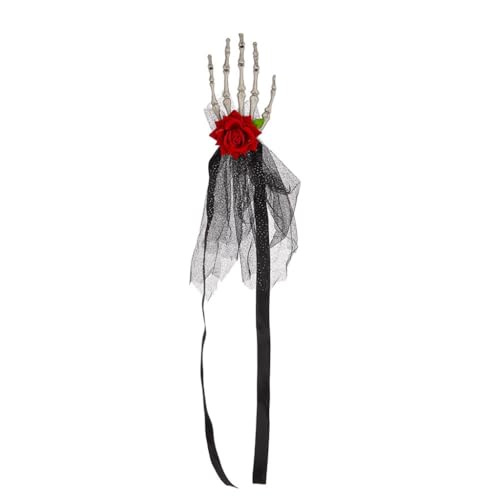 TQUXNGA Halloween-Haarreif mit Totenkopf-Blumen-Motiv, lustige und besondere Stirnbänder mit Totenkopf-Blumendetail, einzigartige Haarverzierung für Partys TQUXNGA Halloween-Haarreif mit Totenkopf-Blumen-Motiv, lustige und besondere Stirnbänder mit Totenkopf-Blumendetail, einzigartige Haarverzierung für Partys von TQUXNGA