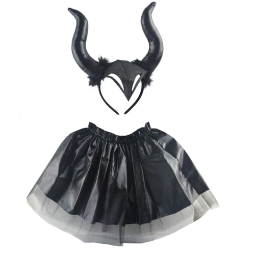 TQUXNGA Halloween-Stirnband- und Rock-Set für Damen und Mädchen, Halloween-Party, Kostüm, Cosplay, Haarschmuck TQUXNGA Halloween-Stirnband- und Rock-Set für Damen und Mädchen, Halloween-Party, Kostüm, Cosplay, Haarschmuck von TQUXNGA