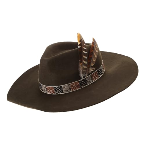 TQUXNGA Wollhut für Herren, Erwachsene, Bühnenauftritte, Mottoparty, Maskerade, Kostüm, Rollenspiel-Hut TQUXNGA Wollhut für Herren, Erwachsene, Bühnenauftritte, Mottoparty, Maskerade, Kostüm, Rollenspiel-Hut von TQUXNGA