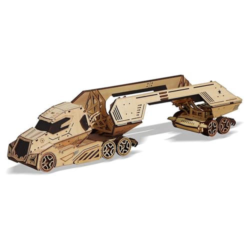 3D Holzpuzzle für Erwachsene, Holz Rotweinregal LKW Mechanischer Modellbausatz, Jahrgang Konstruktionsbastelset,DIY Weihnachts Geburtstagsgeschenke von TRACYE