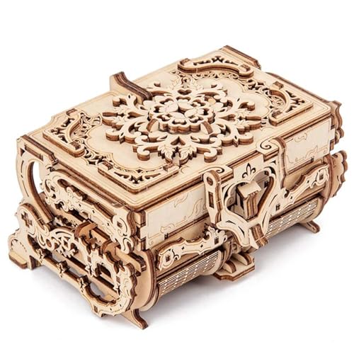 Antike Schmuckschatulle 3D Holzpuzzle,Schatz Aufbewahrungsbox,Selbstmontage Mechanik BAU Bastelset,Geburtstagsgeschenk oder Heimdekoration Antike Schmuckschatulle 3D Holzpuzzle,Schatz Aufbewahrungsbox,Selbstmontage Mechanik BAU Bastelset,Geburtstagsgeschenk oder Heimdekoration von TRACYE