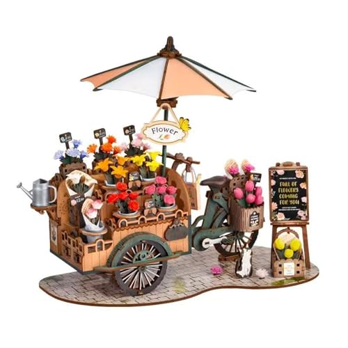 Blumenauto Holz 3D Puzzles,Vintage Holzbausatz, Selbstmontage Brainteaser Desktop Spielzeug,für Bestes Geburtstagsgeschenk Blumenauto Holz 3D Puzzles,Vintage Holzbausatz, Selbstmontage Brainteaser Desktop Spielzeug,für Bestes Geburtstagsgeschenk von TRACYE