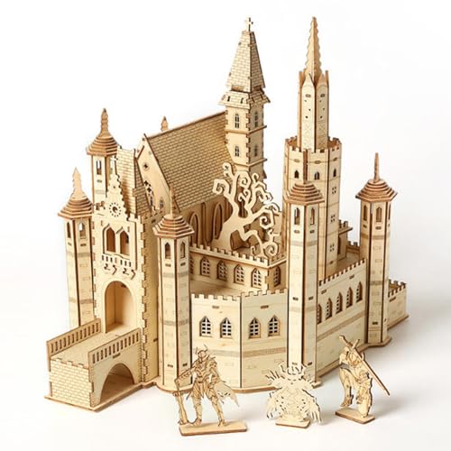 Burg 3D Holz Puzzle,Spielzeug Handwerk Holzmodellbau,Hirnteaser Kreativen Bastelspaß, Geburtstag Weihnachten für Erwachsene Bausatz Burg 3D Holz Puzzle,Spielzeug Handwerk Holzmodellbau,Hirnteaser Kreativen Bastelspaß, Geburtstag Weihnachten für Erwachsene Bausatz von TRACYE