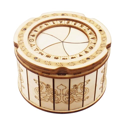 Fallenbox 3D Holzpuzzle,Aufbewahrungsbox,Schatz Schmuckschatulle,Selbstmontage Mechanik BAU Bastelset,Geburtstagsgeschenk oder Heimdekoration von TRACYE
