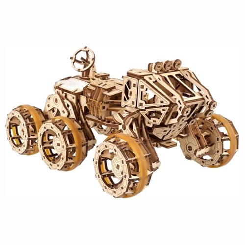 Mars Rover Holz 3D Puzzles,Vintage Holzbausatz, Selbstmontage Brainteaser Desktop Spielzeug,für Bestes Geburtstagsgeschenk von TRACYE