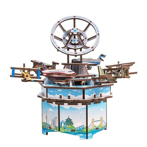 Musikbox, 3D-Puzzle, Holz, Modellbau, Kreativität, Geschenke für Geburtstag, Weihnachten (Flight Track) von TRACYE