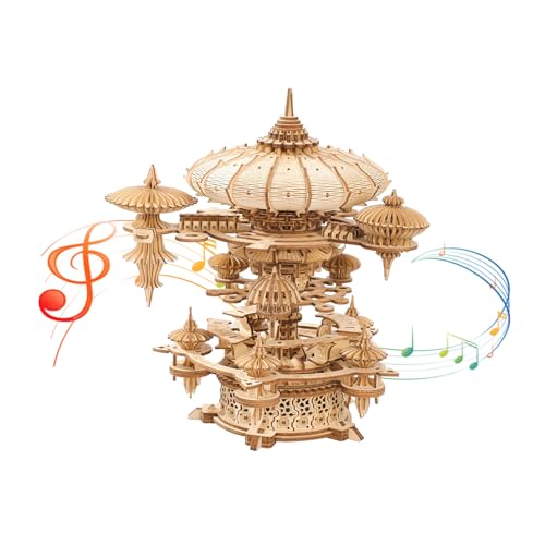 Sky Castle Musikbox, 3D-Puzzle, Holz, Modellbau-Kits, Kreativität, Geschenke für Geburtstag, Weihnachten Sky Castle Musikbox, 3D-Puzzle, Holz, Modellbau-Kits, Kreativität, Geschenke für Geburtstag, Weihnachten von TRACYE