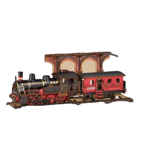 TRACYE 3D Dampflokomotive Puzzle,Holz DIY Spielzeug,Mechanisches Bauen Modellbausätze,Vintage Bastelset für Handwerks,Heimdekoration Zubehör TRACYE 3D Dampflokomotive Puzzle,Holz DIY Spielzeug,Mechanisches Bauen Modellbausätze,Vintage Bastelset für Handwerks,Heimdekoration Zubehör von TRACYE