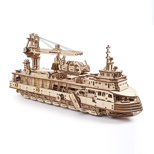 TRACYE Forschungsschiff 3D Holzpuzzles,Jahrgang Holzbausatz,Selbstmontage Brainteaser Desktop Spielzeug,für Bestes Geburtstagsgeschenk TRACYE Forschungsschiff 3D Holzpuzzles,Jahrgang Holzbausatz,Selbstmontage Brainteaser Desktop Spielzeug,für Bestes Geburtstagsgeschenk von TRACYE
