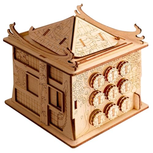 TRACYE Haus des Drachen Kasten 3D Holzpuzzle Boxen,Room Escape IQ Spiele,Sequenzielle Labyrinth Rätsel Spielzeug,Schatzkiste Sparschwein Geschenkbox,Wohnaccessoire TRACYE Haus des Drachen Kasten 3D Holzpuzzle Boxen,Room Escape IQ Spiele,Sequenzielle Labyrinth Rätsel Spielzeug,Schatzkiste Sparschwein Geschenkbox,Wohnaccessoire von TRACYE
