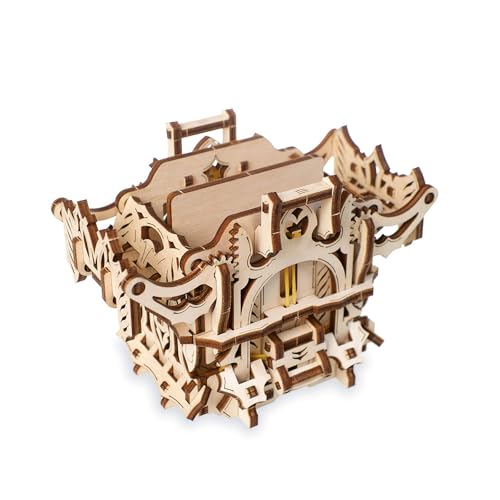 TRACYE Kartenbox 3D Holzpuzzles,Spielkarten Box Holz Bausatz,Selbstmontage Brainteaser Desktop Spielzeug,für Bestes Geburtstagsgeschenk von TRACYE
