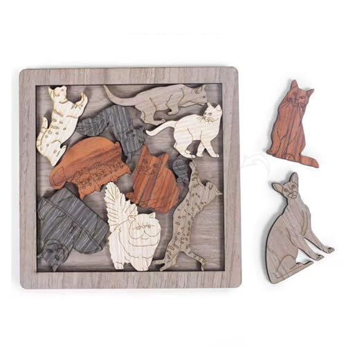 TRACYE Katze 3D Holz Puzzle,Spielzeug Handwerk Holzmodellbau,Hirnteaser Kreativen Bastelspaß, Geburtstag Weihnachten für Erwachsene Bausatz TRACYE Katze 3D Holz Puzzle,Spielzeug Handwerk Holzmodellbau,Hirnteaser Kreativen Bastelspaß, Geburtstag Weihnachten für Erwachsene Bausatz von TRACYE