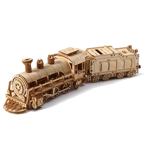 TRACYE Luxus Dampfzug Holz 3D Puzzles,Vintage Holzbausatz, Selbstmontage Brainteaser Desktop Spielzeug,für Bestes Geburtstagsgeschenk TRACYE Luxus Dampfzug Holz 3D Puzzles,Vintage Holzbausatz, Selbstmontage Brainteaser Desktop Spielzeug,für Bestes Geburtstagsgeschenk von TRACYE
