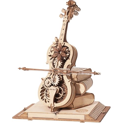 TRACYE Magic Cello Spieluhr,3D Holzpuzzle Erwachsene,Mechanische Gang Modellbausätze,Schreibtischdekoration Geschenk für Männer Frauen TRACYE Magic Cello Spieluhr,3D Holzpuzzle Erwachsene,Mechanische Gang Modellbausätze,Schreibtischdekoration Geschenk für Männer Frauen von TRACYE