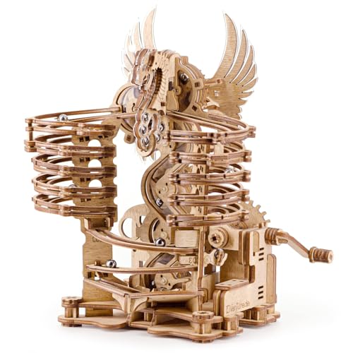 TRACYE Murmelbahn 3D Holz Puzzle,Hand Gekröpft Kugelbahn Bausatz,Mechanisches Achterbahn Bauen Spielzeug,Geschenke für Männer und Frauen TRACYE Murmelbahn 3D Holz Puzzle,Hand Gekröpft Kugelbahn Bausatz,Mechanisches Achterbahn Bauen Spielzeug,Geschenke für Männer und Frauen von TRACYE