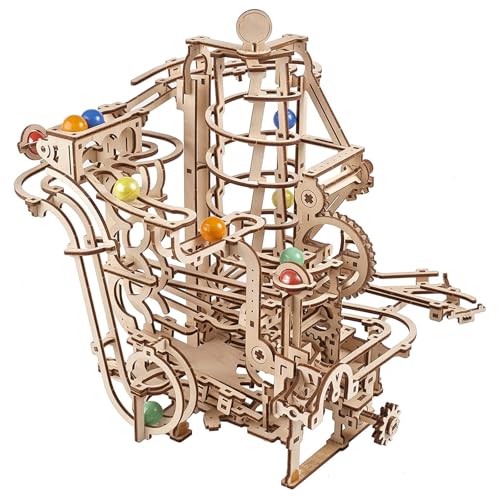 TRACYE Murmelbahn 3D Holz Puzzle,Kugelbahn Bausatz,Mechanisches Achterbahn Bauen Spielzeug,Geschenke für Männer und Frauen TRACYE Murmelbahn 3D Holz Puzzle,Kugelbahn Bausatz,Mechanisches Achterbahn Bauen Spielzeug,Geschenke für Männer und Frauen von TRACYE