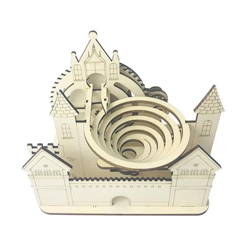 TRACYE Murmelbahn 3D Holz Puzzle,Kugelbahn Bausatz,Mechanisches Achterbahn Bauen Spielzeug,Geschenke für Männer und Frauen von TRACYE