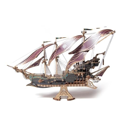 TRACYE Piraten Luftschiff 3D Holzpuzzles, Retro Punk DIY Mechanischer Modellbausatz, Geschenk für Schiffsmodell Heimdeko Enthusiasten TRACYE Piraten Luftschiff 3D Holzpuzzles, Retro Punk DIY Mechanischer Modellbausatz, Geschenk für Schiffsmodell Heimdeko Enthusiasten von TRACYE