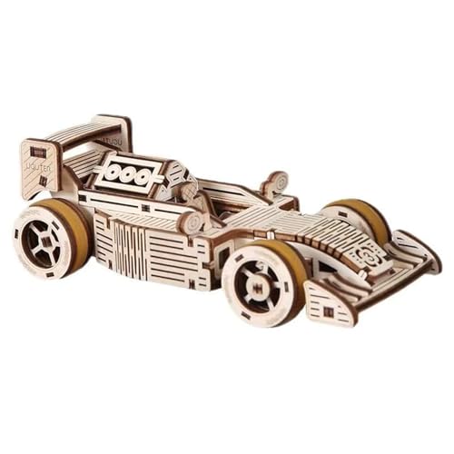 TRACYE Rennen Holz 3D Puzzles,Vintage Holzbausatz, Selbstmontage Brainteaser Desktop Spielzeug,für Bestes Geburtstagsgeschenk von TRACYE
