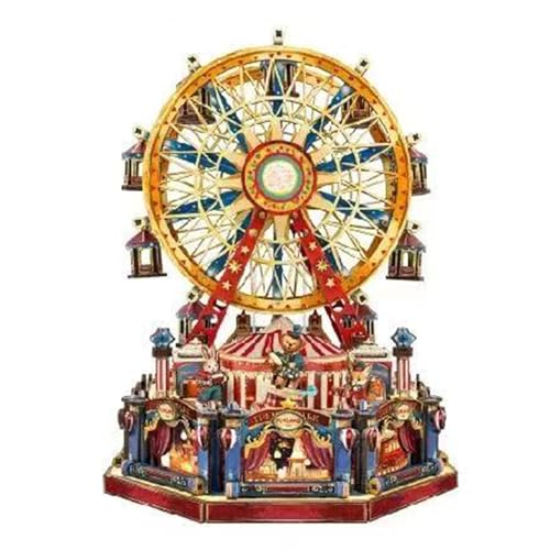 TRACYE Riesenrad 3D Holz Puzzle,Spielzeug Handwerk Holzmodellbau,Hirnteaser Kreativen Bastelspaß, Weihnachten für Geburtstagsgeschenk von TRACYE
