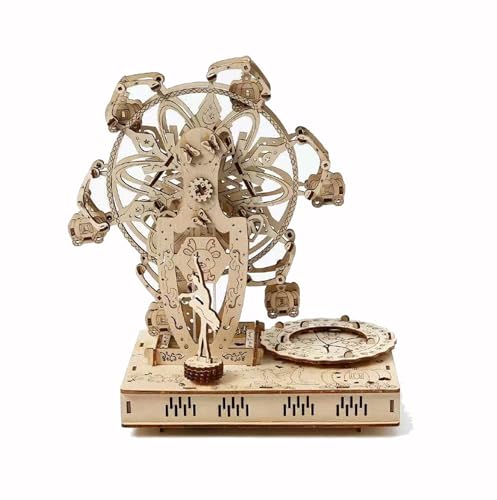 TRACYE Riesenrad 3D Holzpuzzle,Mechanisches DIY Bauset,Lernspielzeug für Modellbau Fans,Geschenk für Jugendliche und Erwachsene von TRACYE